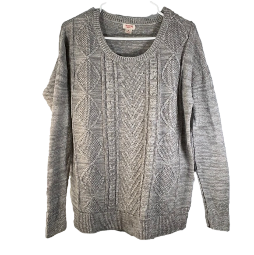 MOSSIMO Gray Blend Crew Neck Sweater Size XL